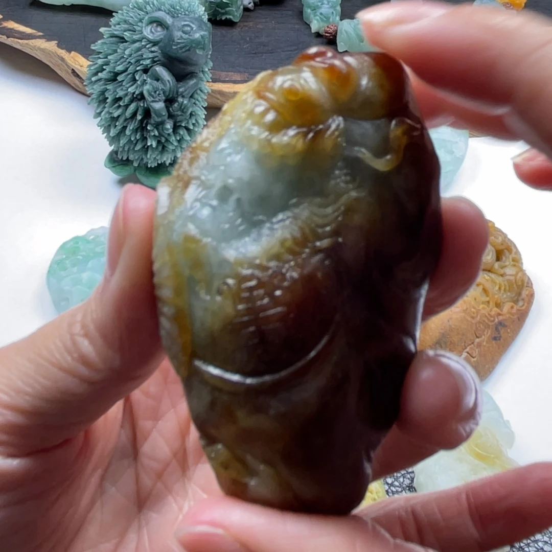 在***名定制翡翠未镶嵌钟馗
