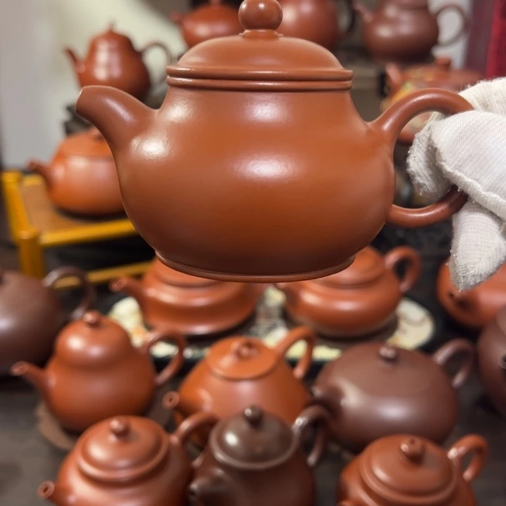 *****茶壶紫砂小潘壶100cc朱泥