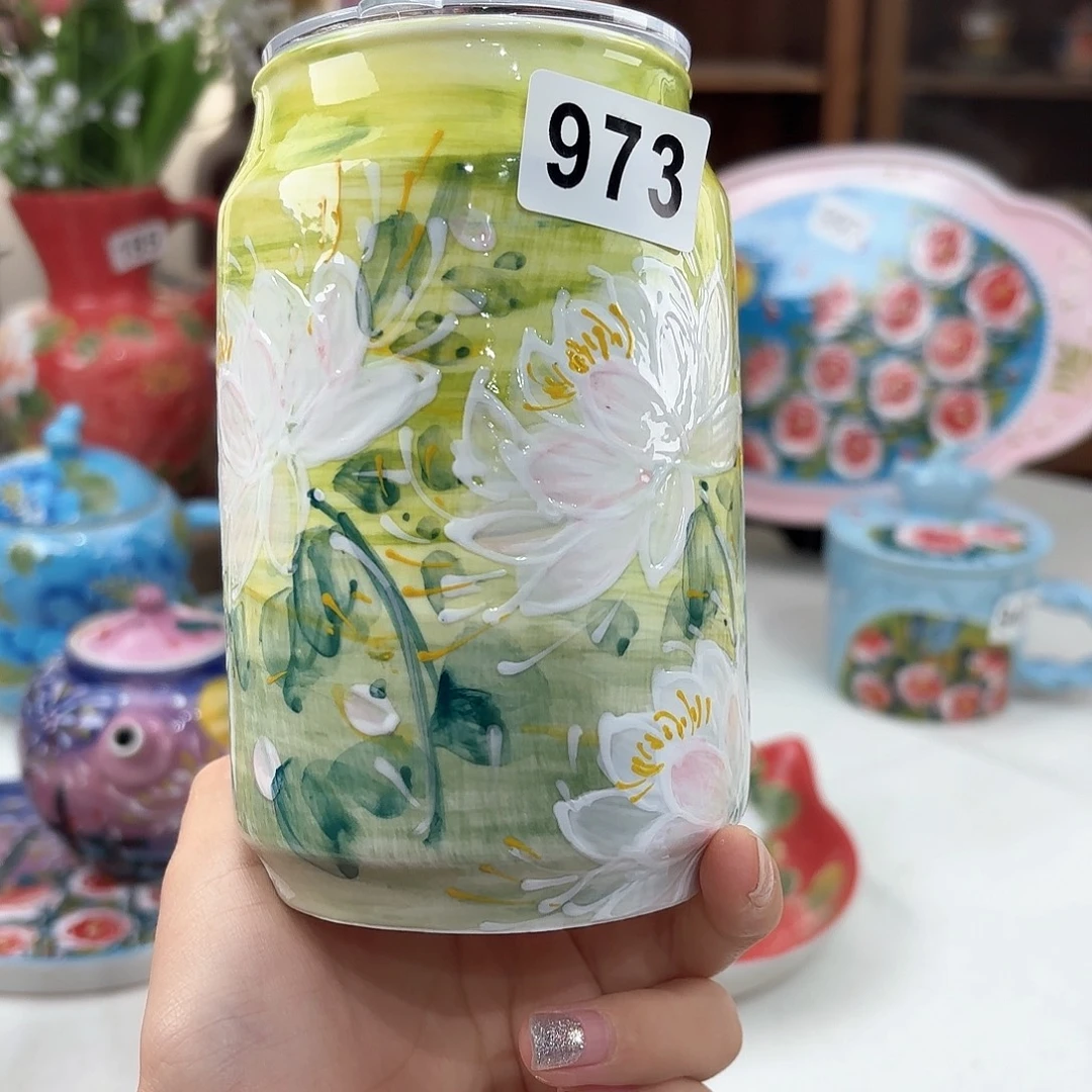 景德镇手绘高温釉下彩陶瓷茶具