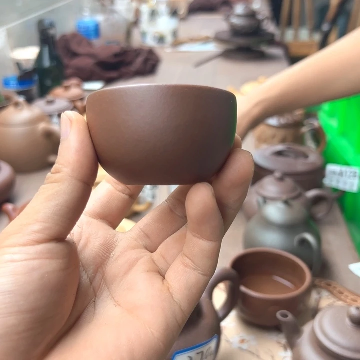 茶壶紫砂紫泥主人杯50左右瑕疵不挑