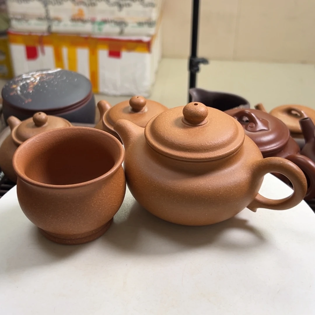 紫砂茶壶黄将破仿古230
