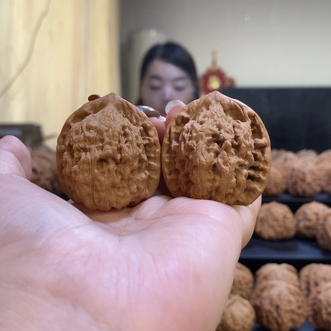 把件文玩核桃38官帽有伤