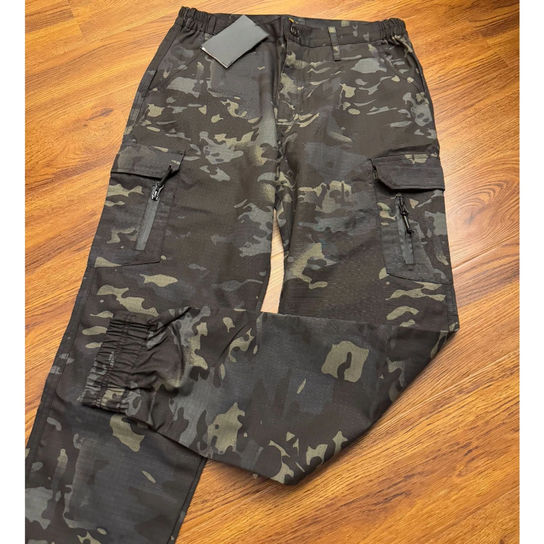 【Okk专属】军板工装裤男士休闲宽松九分裤子春夏季百搭迷彩束脚裤