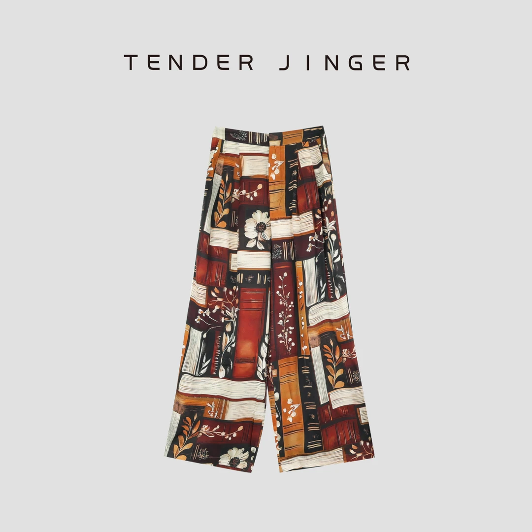 Tender Jinger高腰显瘦休闲阔腿裤T52LWW30369