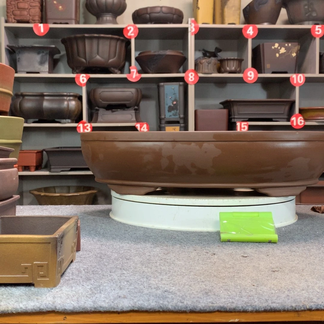 宜兴紫砂花盆处理