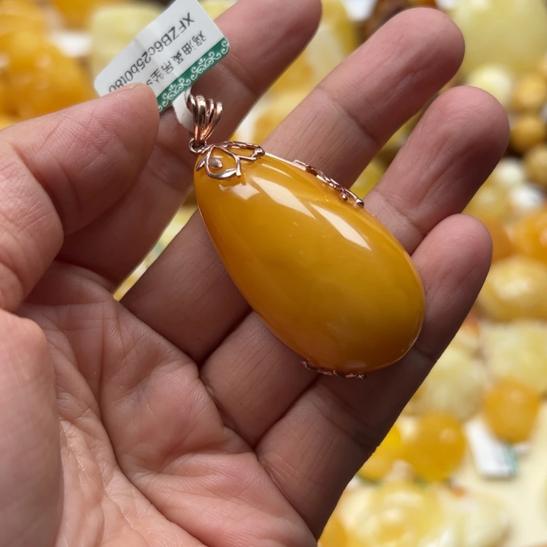 琥珀银S925镶嵌珠宝奇石