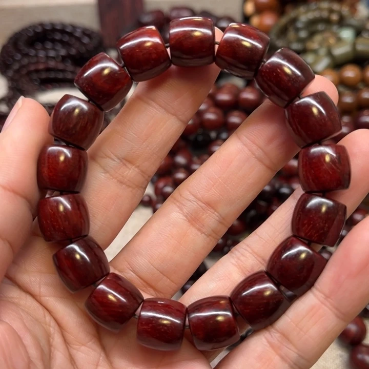 紫檀木类端景台印度小叶紫檀1213手串