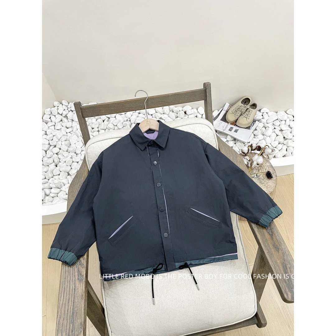 【2.22新款】童装男童外套假两件2025春秋新款儿童衬衫上衣MMY81952