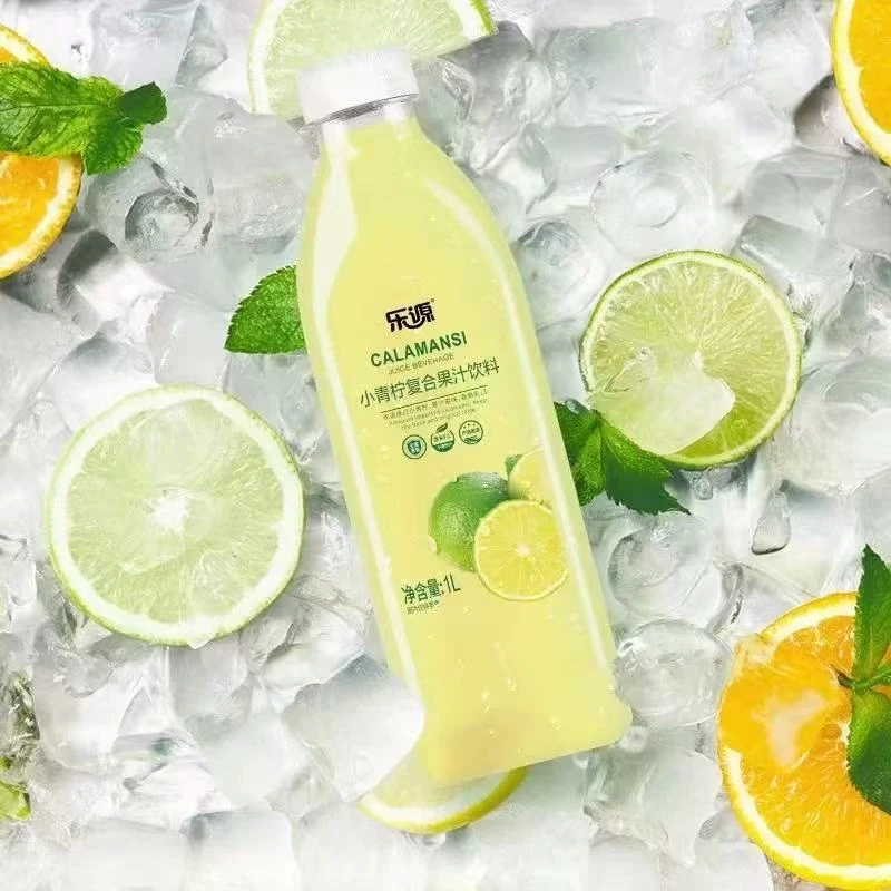 【小青柠】乐源小青柠饮料小青柠复合果汁饮料夏季畅饮大瓶装1L