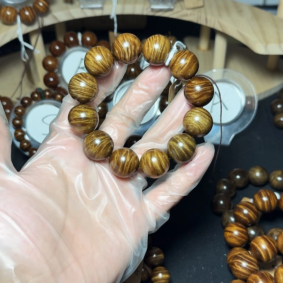 手串/手链楠木（金丝楠）黑金凤尾 44 克高油高密