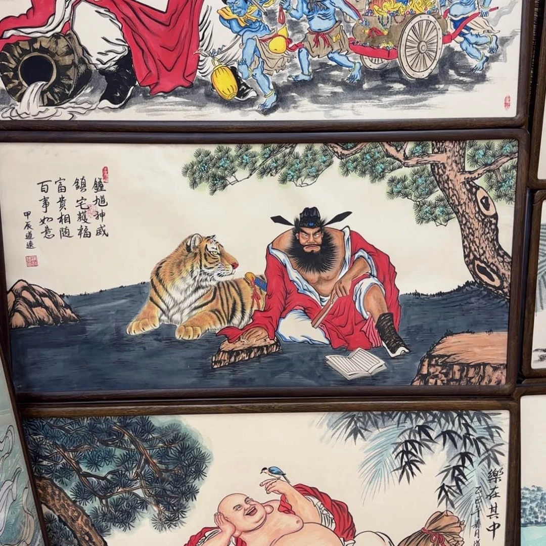 再***夜国画阿冲手绘钟馗