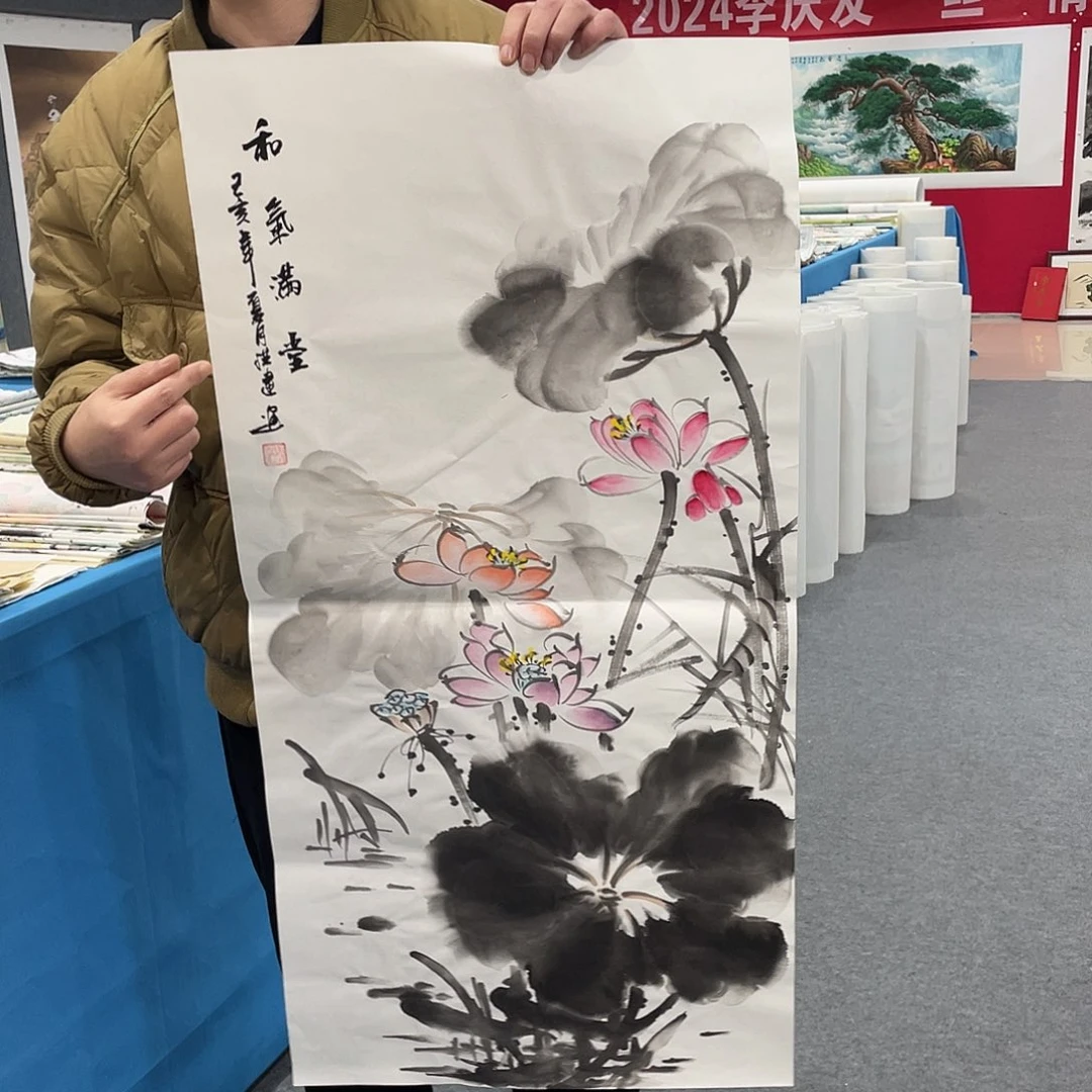 国画今天上午国画作品展示