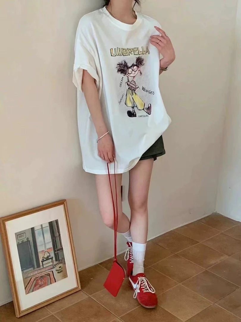 印花休闲夏季028小妮凤枝大码女装夏款短袖