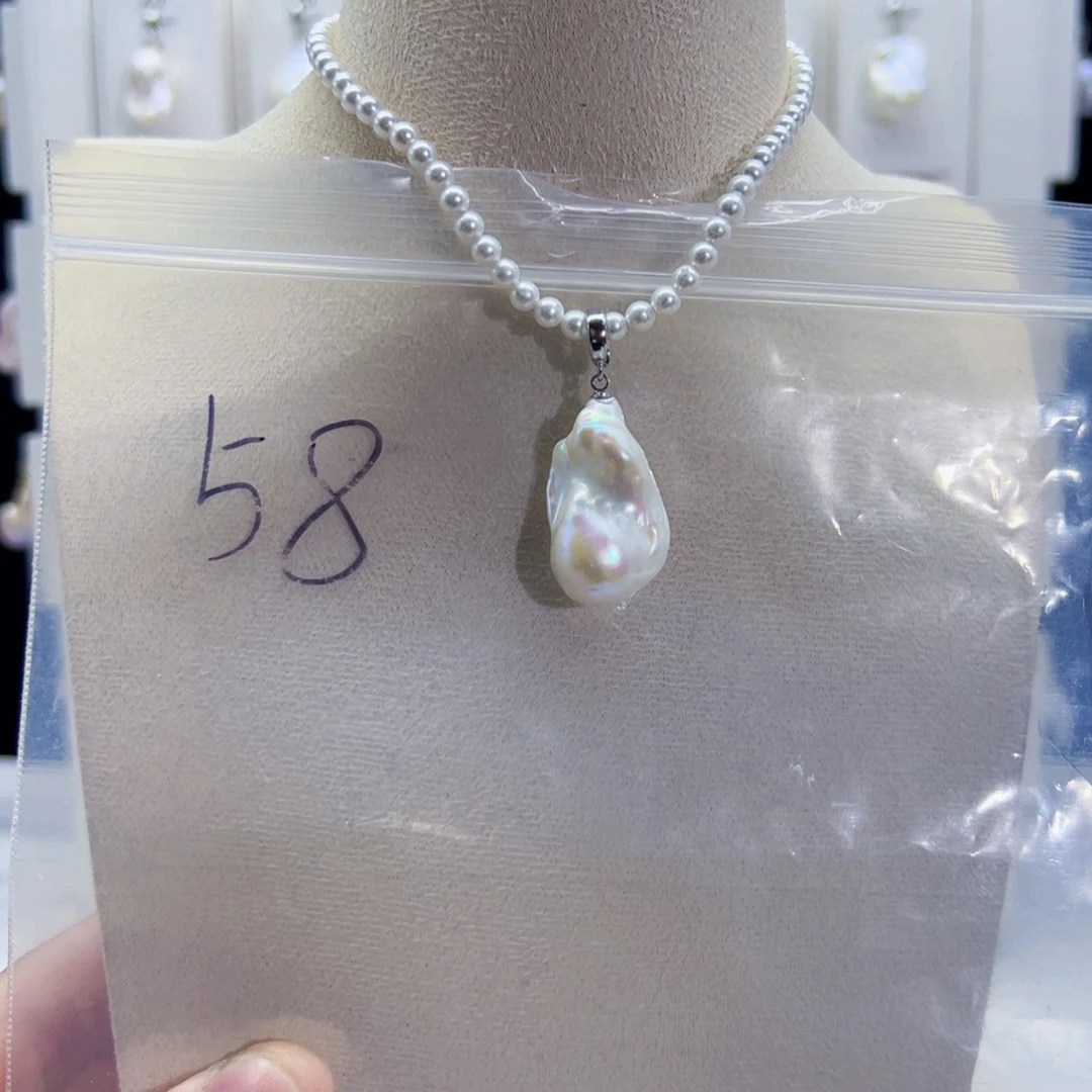 淡水珍珠合金颈饰