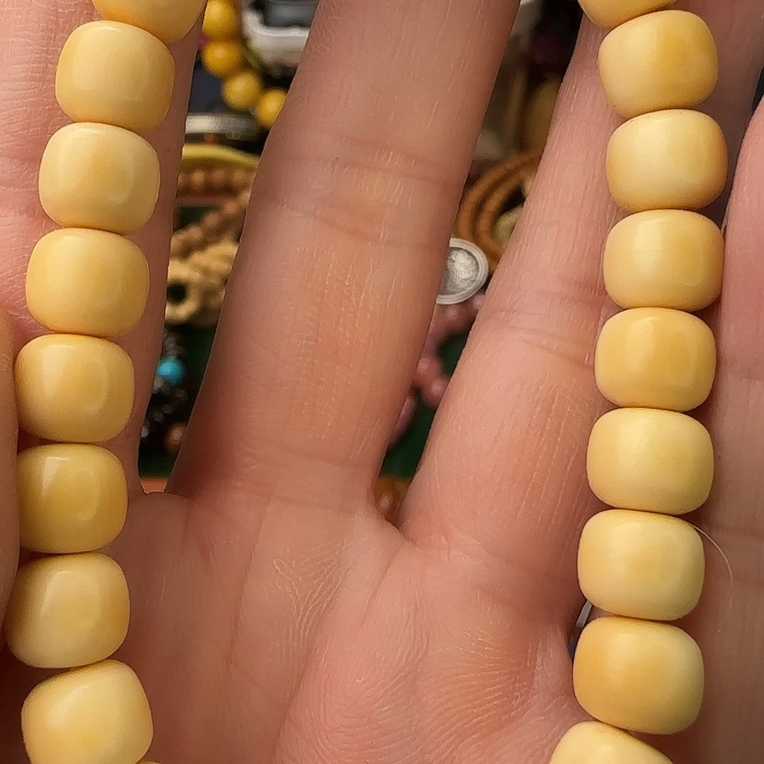 白玉菩提手串老料白玉菩提