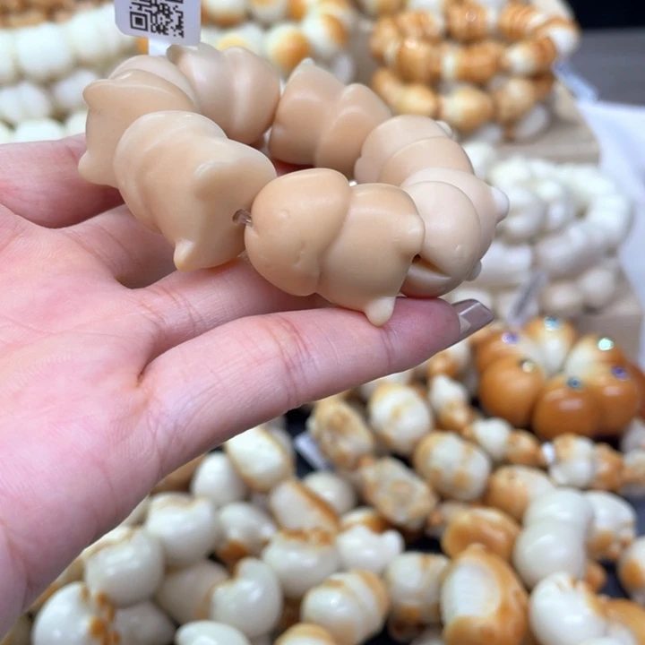 菩提根/象牙果手串6.3.6丁丁蘑菇全品手捻糖心色