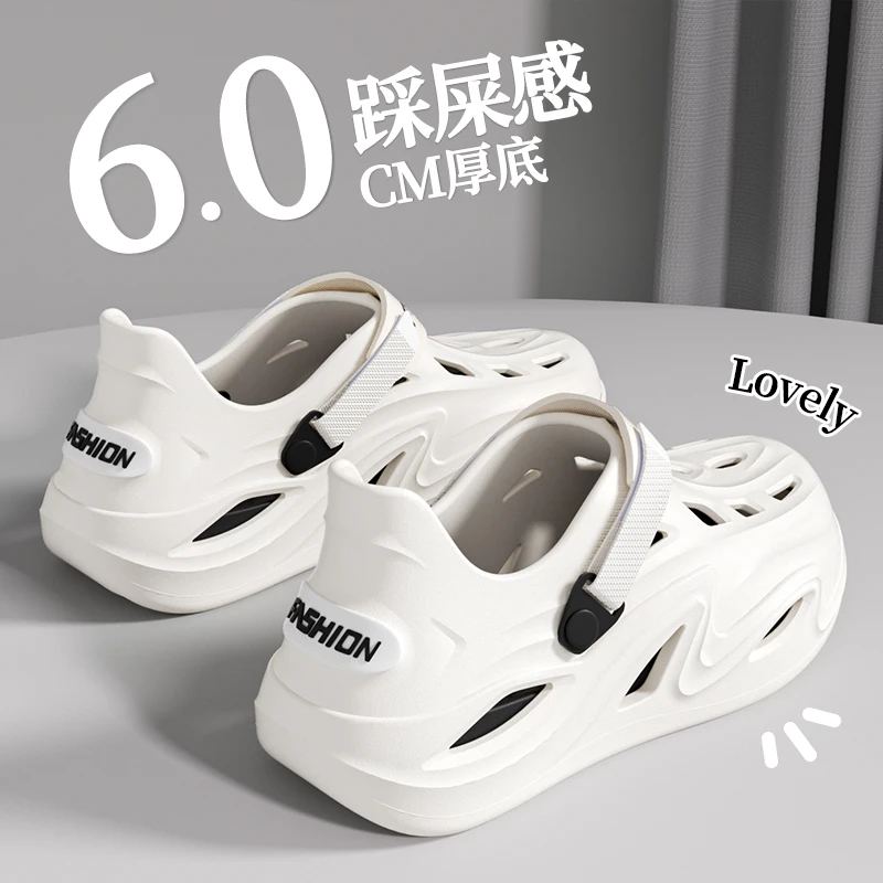 洞洞鞋男士夏季爆款户外开车钓鱼沙滩防臭时尚百搭透气舒适凉鞋男