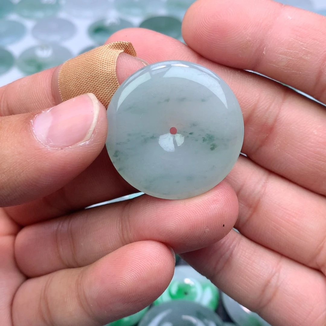 翡翠颈饰未镶嵌意**美缅甸天然A货翡翠