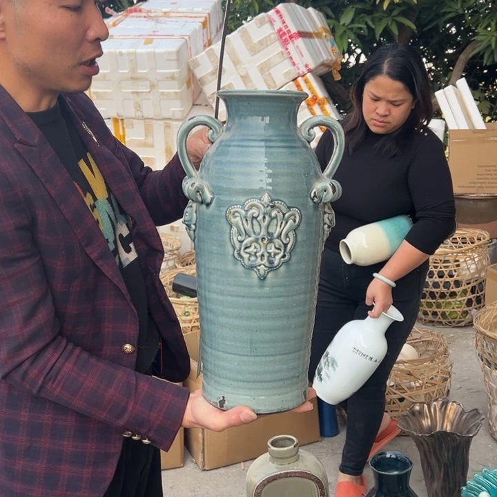 瓶高度44厘米口径10厘米微瑕捡漏