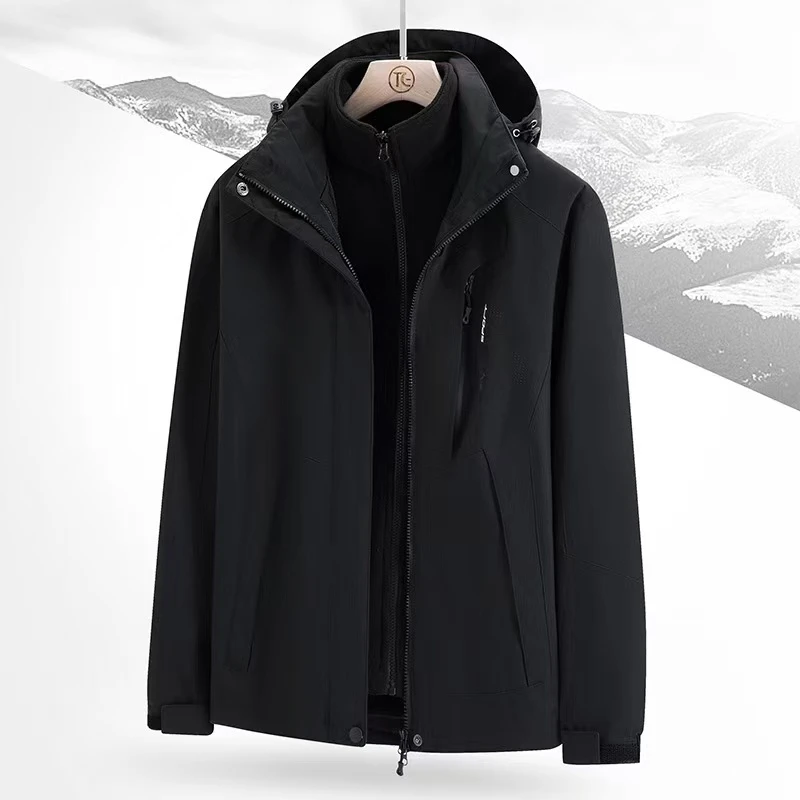 男女同款加绒加厚冲锋衣