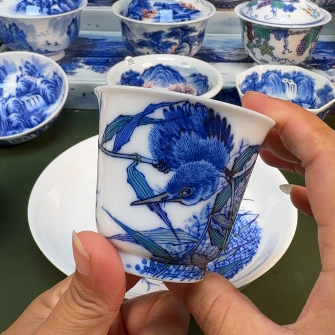景德镇纯水绘茶具圆圆211