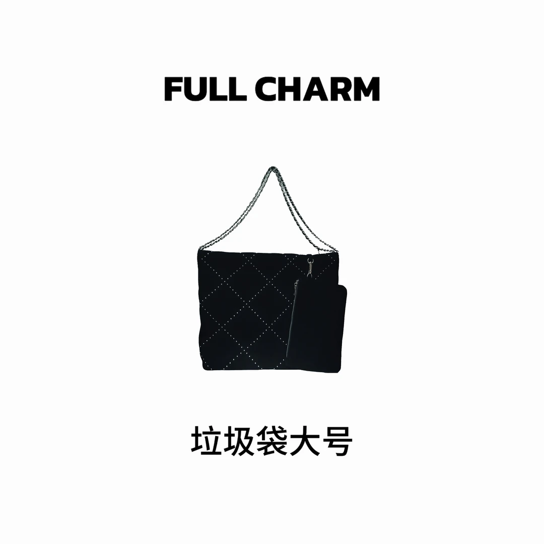 【E804】FULL CHARM-垃圾袋大号-百搭手提单肩斜挎包大容量通勤女包