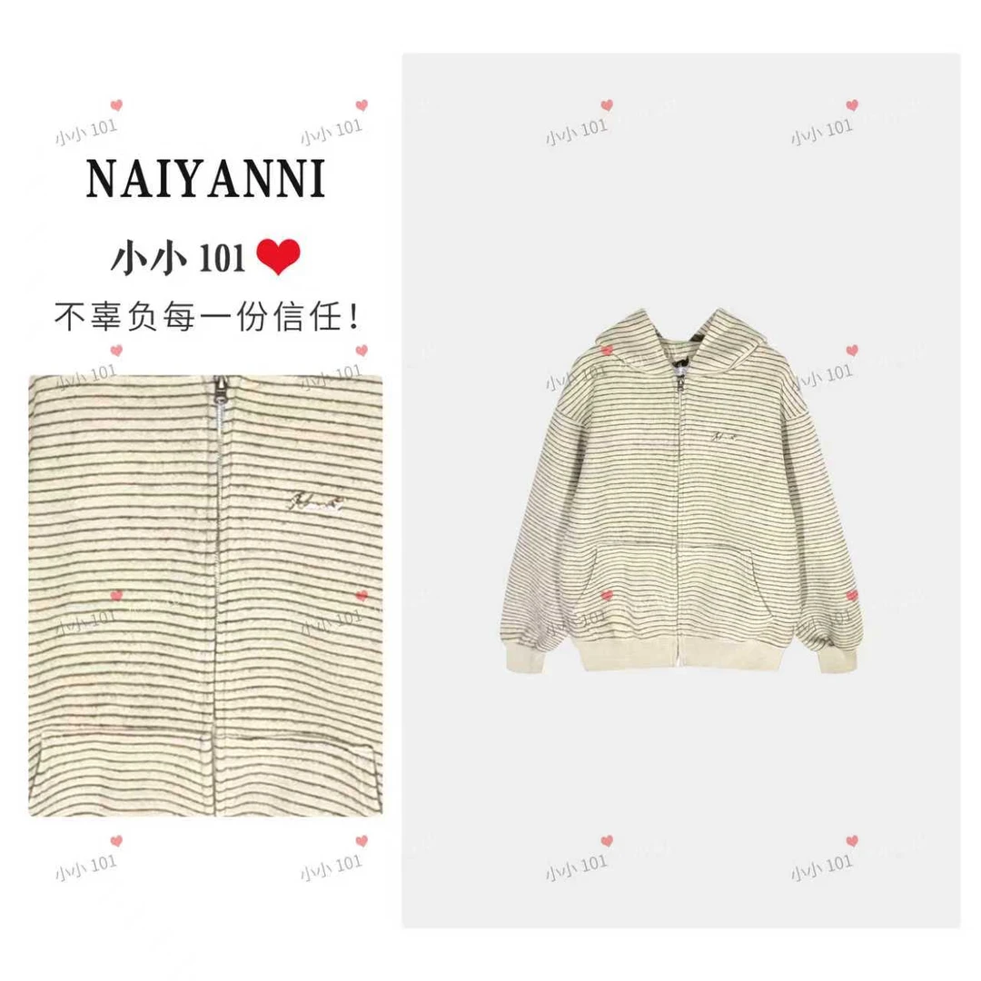 【小小101私人订制】条纹连帽卫衣外套2025新款小众设计款XPZ