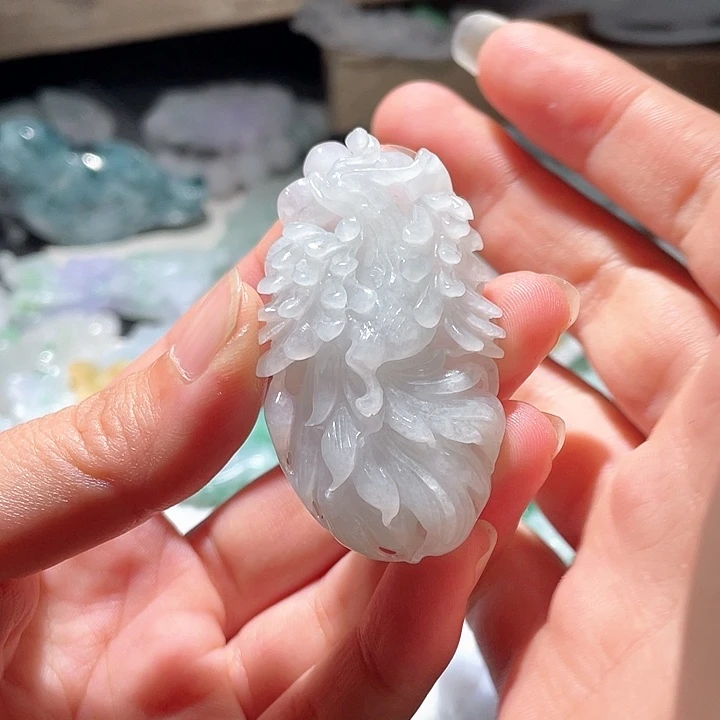 翡翠未镶嵌颈饰天然