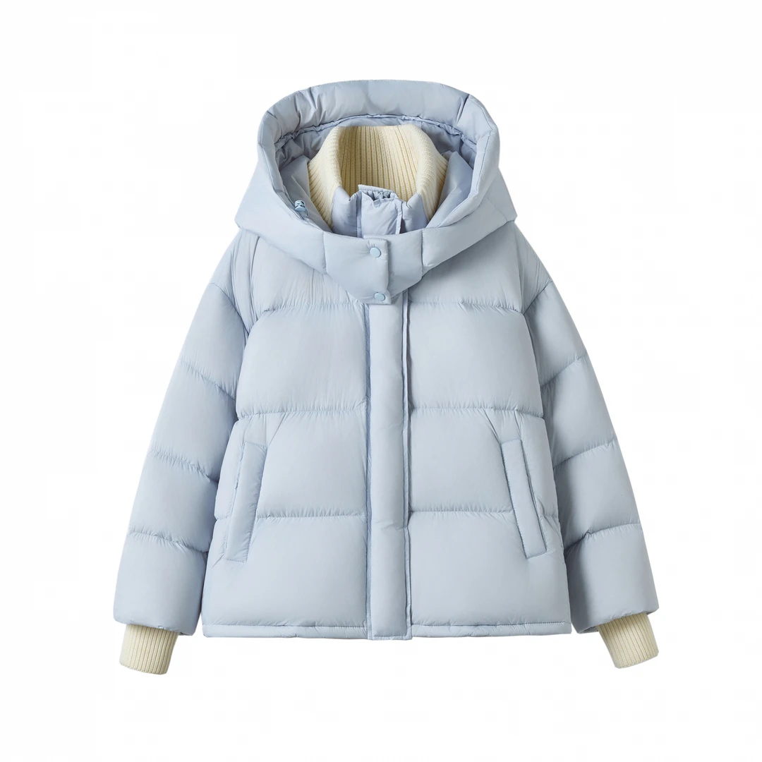 新款冬韩版奶系温柔减龄小个子糖果色系列短款羽绒服