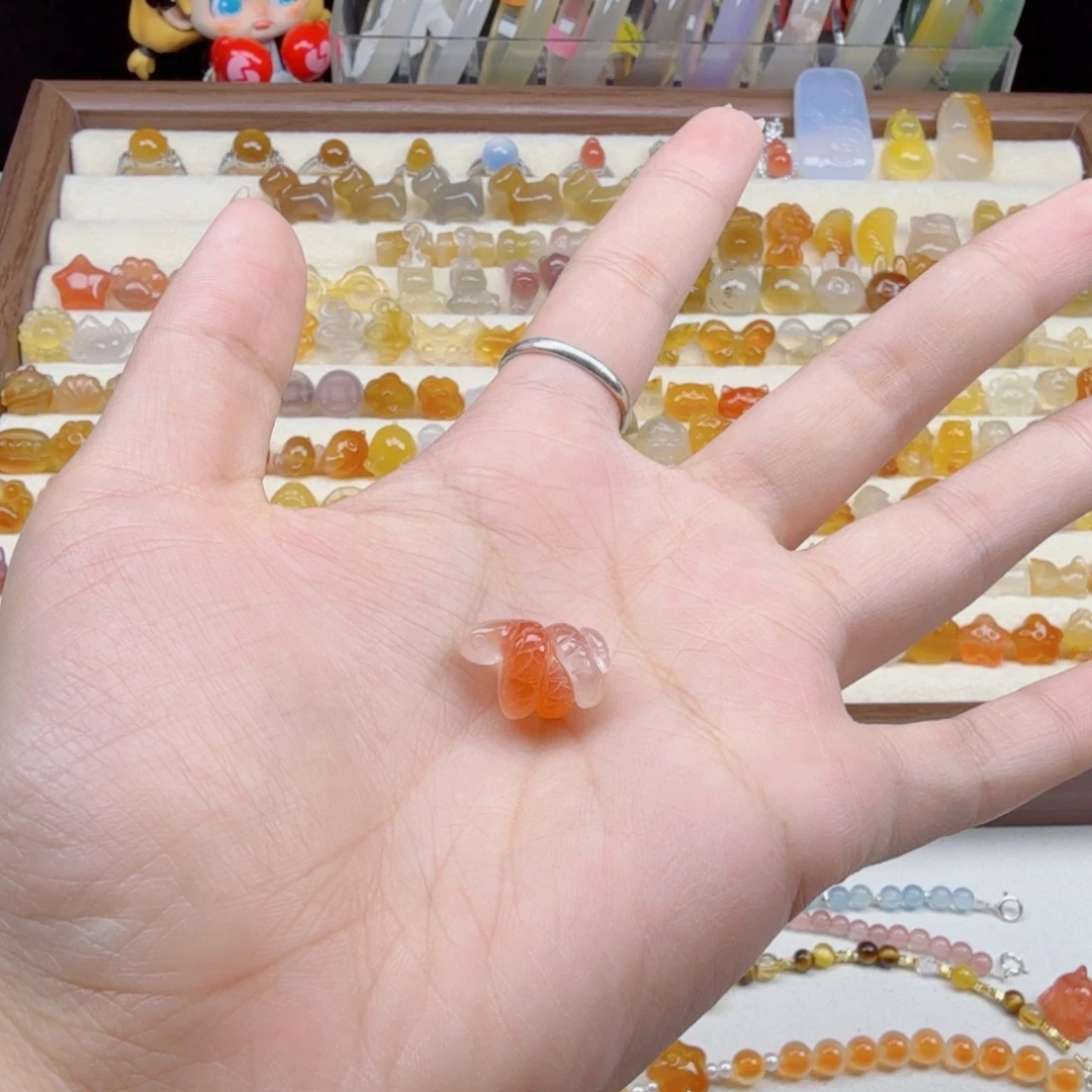 红****玛瑙/玉髓合金颈饰