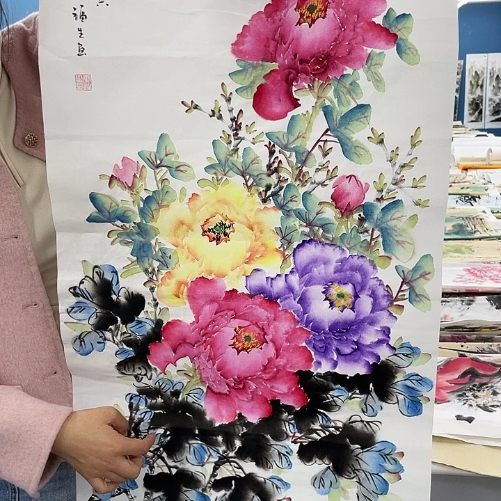 国画纯手绘国画作品