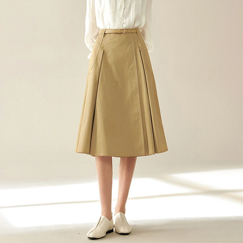 【陈大可专属】MOFAN摩凡秋新款卡其半身裙MBB453068