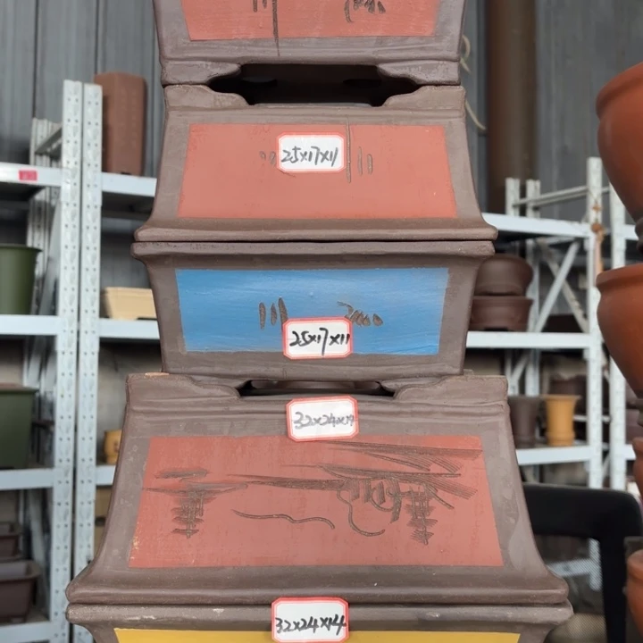 紫砂花盆100-5。