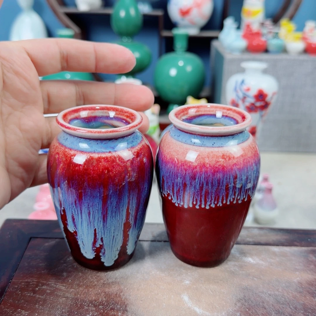 小***葩陶瓷手工小花器摆件