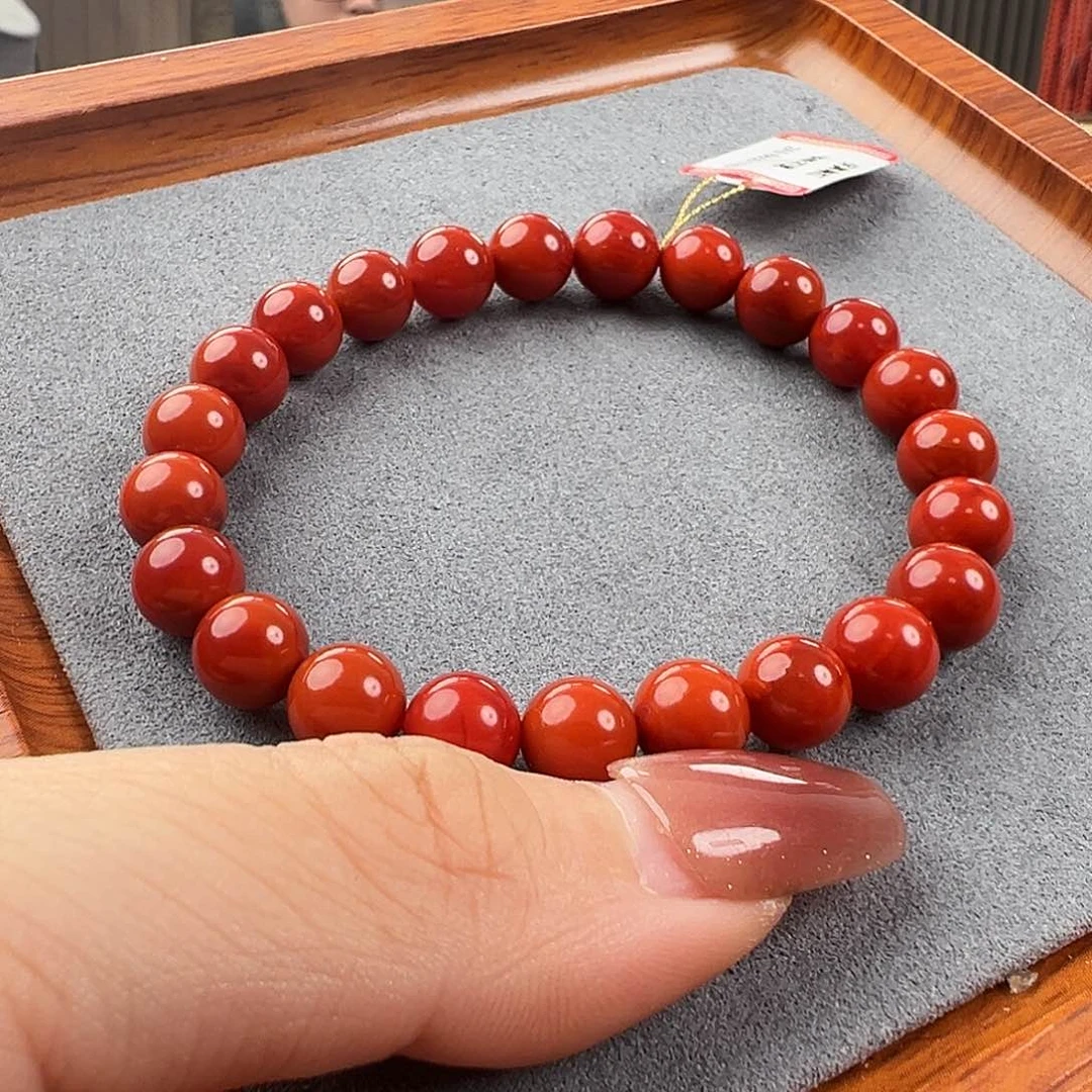 南红玛瑙手串未镶嵌