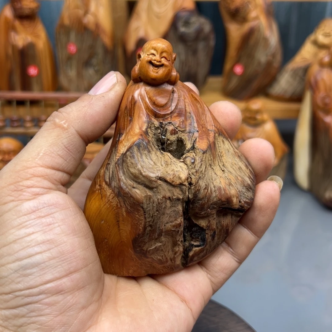 阿***丑木崖柏木摆件手把件