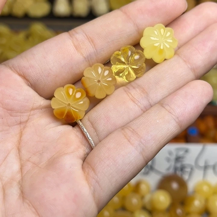 蜜蜡未镶嵌珠宝奇石满蜡浓蜡瓜瓜来财 南瓜配饰一个