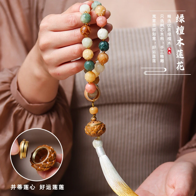步步生莲菩提根手串女国风文玩菩提子双圈手持手链菩提手串
