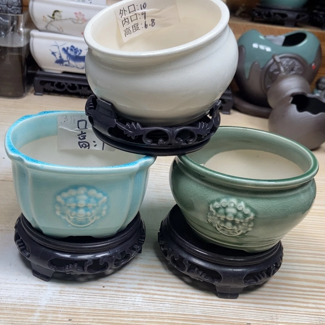 瓷片陶瓷花盆陶瓷艺术