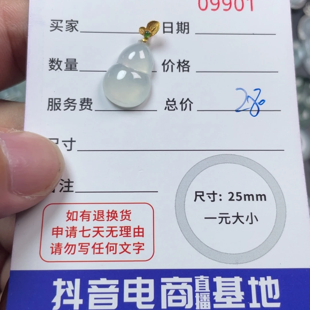 翡翠颈饰未镶嵌09901翡翠
