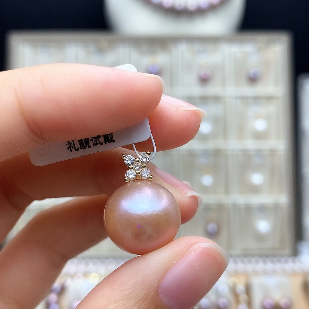 颈饰合金淡水珍珠