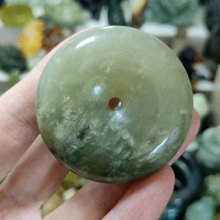 未镶嵌岫玉.平安扣