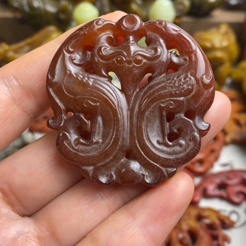 蛇纹石玉未镶嵌颈饰97