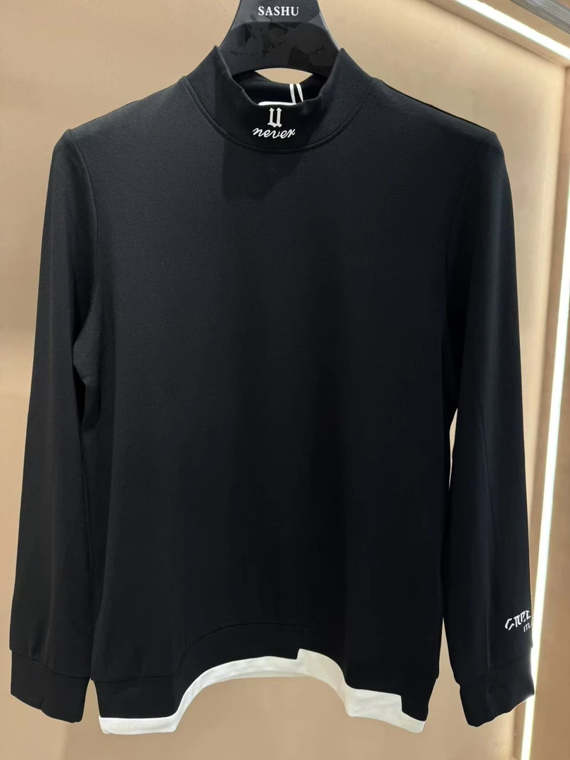 【飒叔重磅推荐】2024秋冬新款时尚潮流简约时尚打底衫86019