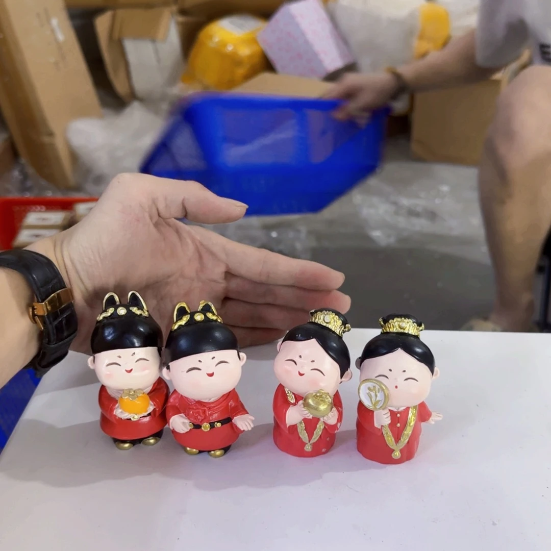树脂材质盆盆罐罐随机发一对