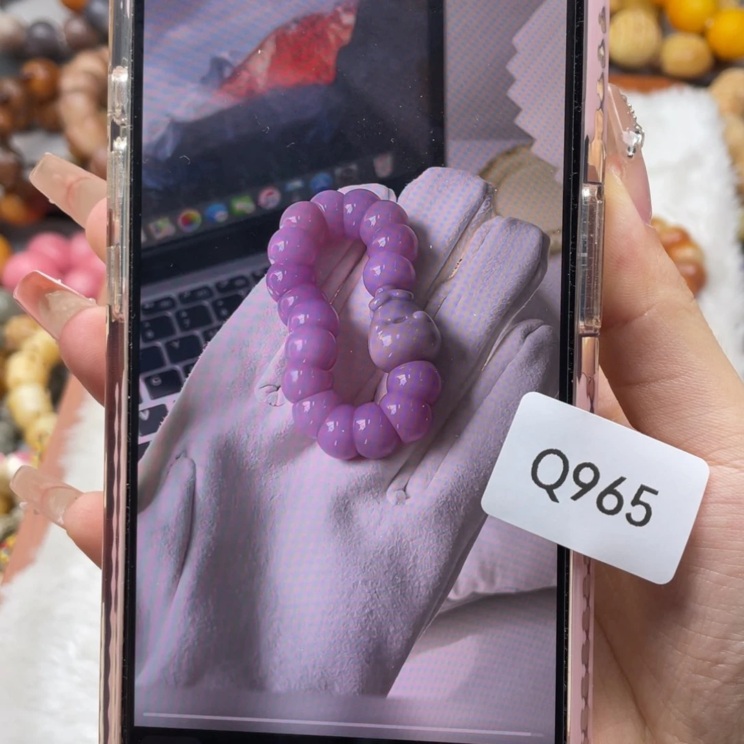 菩提根/象牙果手串瑕Q965蒜瓣手捻13mm一串随机