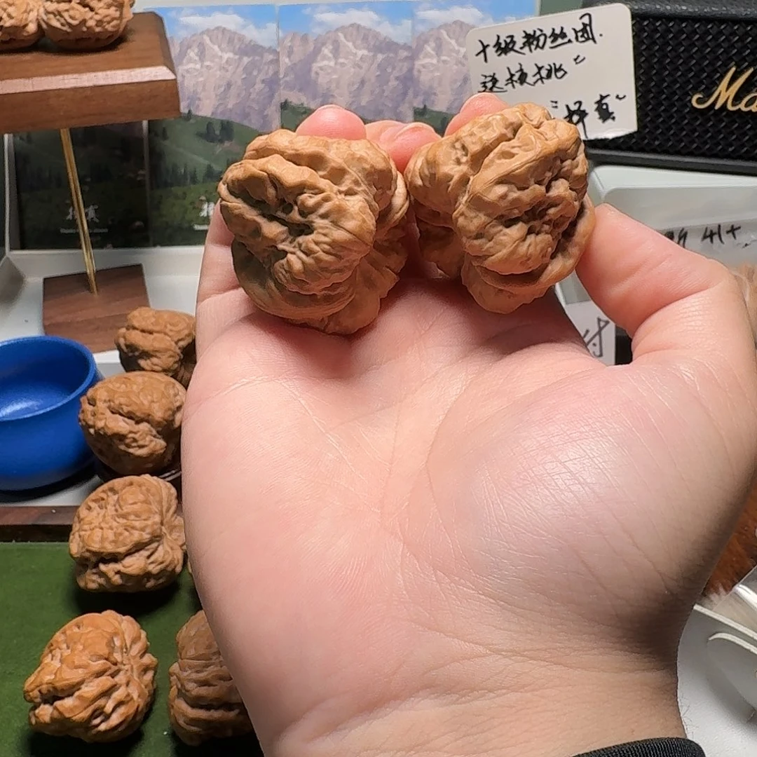 三***园吊坠文玩核桃择真延庆41S级四开背八蹬腿蛙王