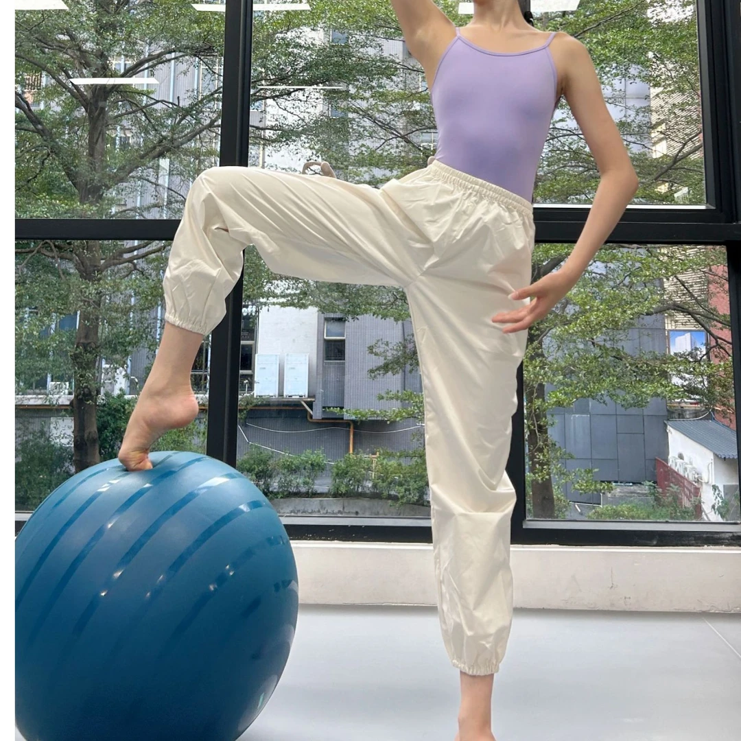 雪妈ESTAR小艺考舞蹈生松紧腰暴汗长裤收口暴汗裤3467