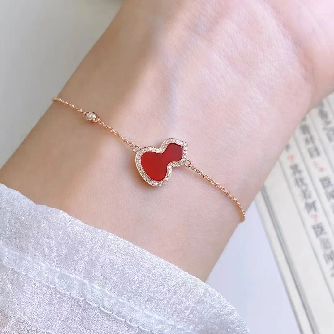 【富恩珠宝】0121 18K    单红葫芦手链    ZSSL