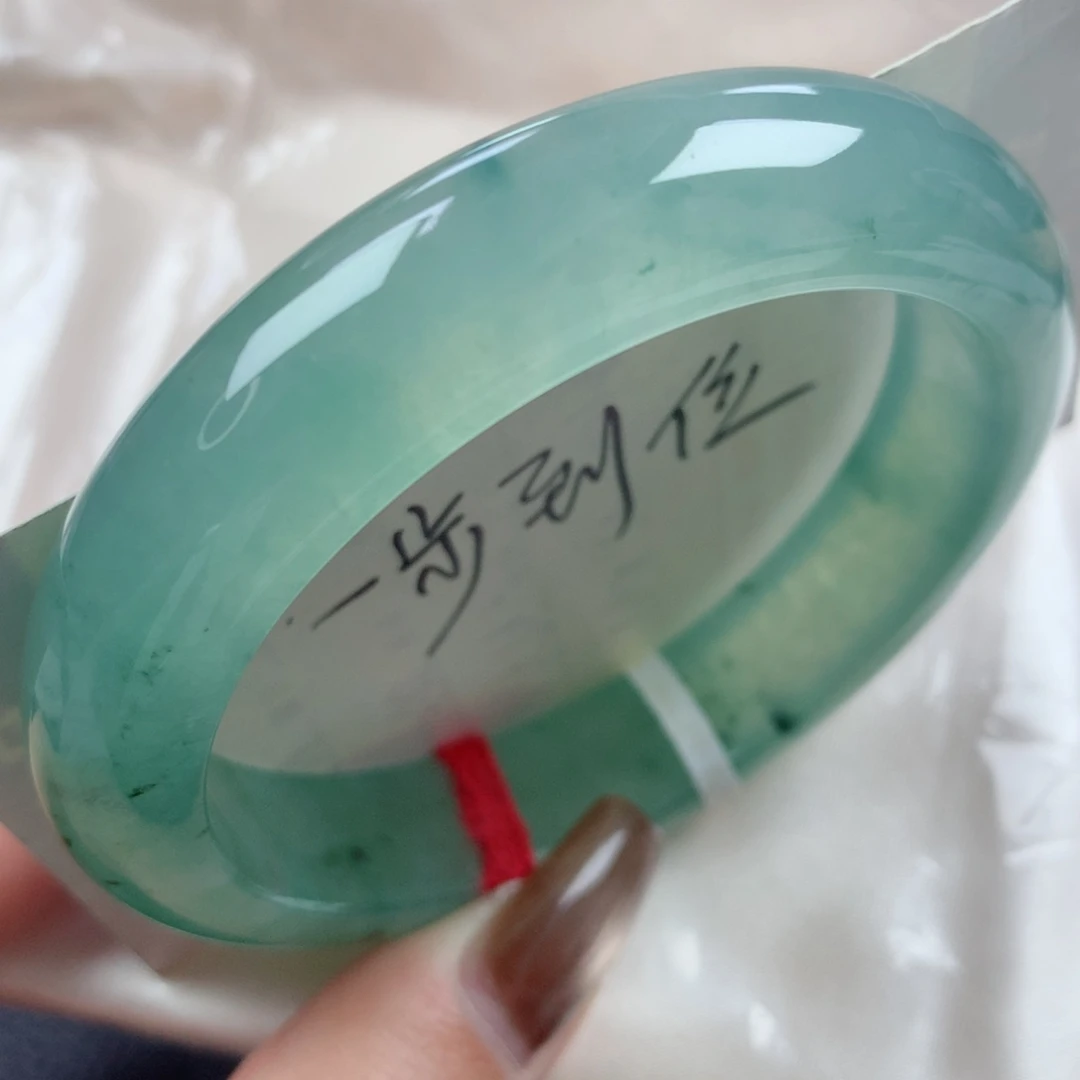 未镶嵌手镯翡翠老坑晴水绿野仙踪毕业款正圈55